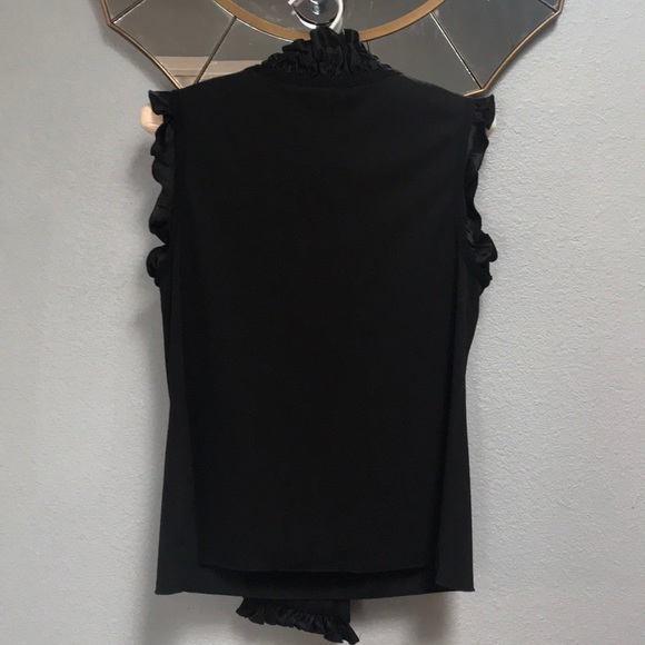 Tory Burch black dress shirt - Picture 3 of 4